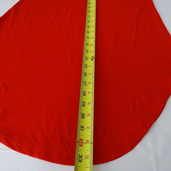 L&B Lucky and Blessed Red Tunic Top Women Size S Short Sleeve Crew Neck NEW - Picture 10 of 10